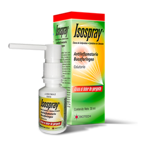 ISOSPRAY CETILPIRIDINIOLIDOCAINA COLUTORIO 30ML